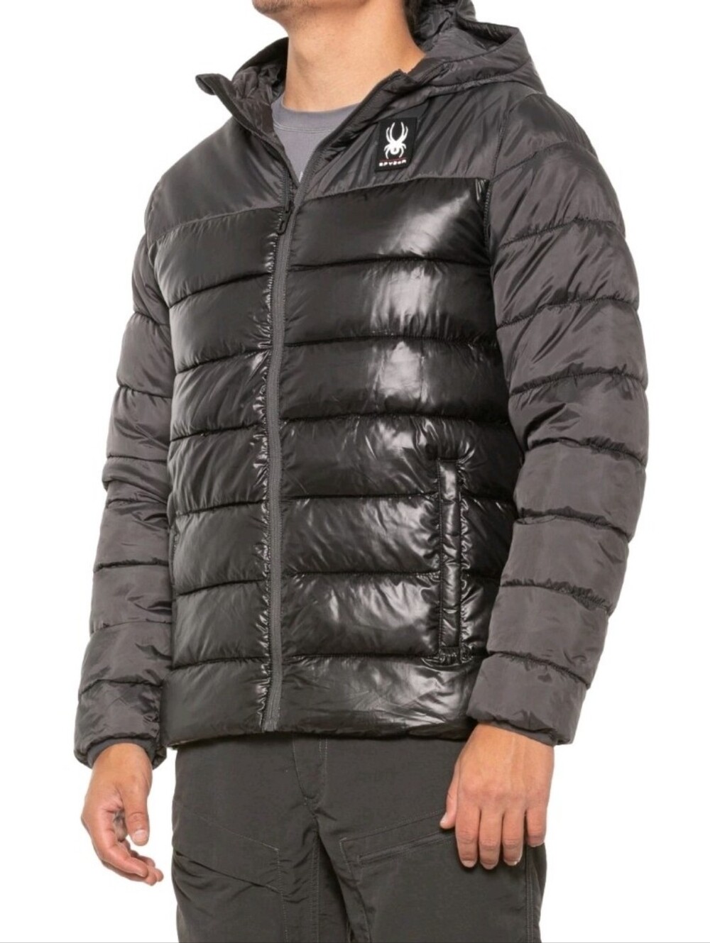 Spyder Circuit Insulated Black Puffer Jacket Coat